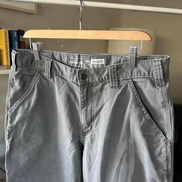 Carhartt Rugged Flex Work Men's Charcoal Cargo Pants - Picture 5 of 8